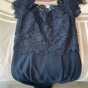 Nicole Bakti - 592L Off-Shoulder Lace Bodice Mermaid Gown